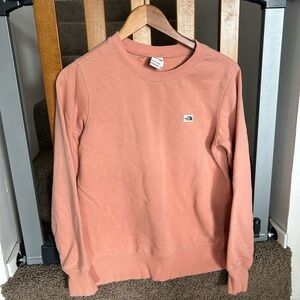 North Face Crew Neck Sweatshirt Coral XS